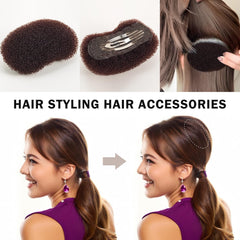 Vouchmind top view of placing the insert under hair for simple setup