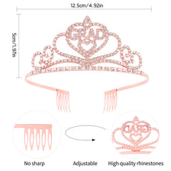 Vovii crown side profile highlighting rhinestones and secure base for comfort