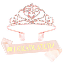 Vovii crown front view showing rose gold sparkle and confident celebration