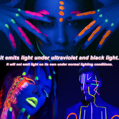 VPICKEVYS blacklight glow demo illustrating bright UV fluorescence