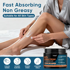 VREKEF before and after feet comparison demonstrating smoother skin