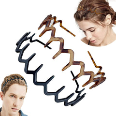 Vrose Flosi front view of two headbands showing black and tortoise, versatile everyday wear
