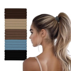 Vrose Flosi front packaging showing 20 no-damage hair ties for reliable daily hold