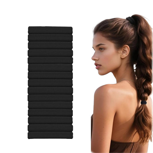 Vrose Flosi front packaging showing 15 hair ties and neat bundle benefit