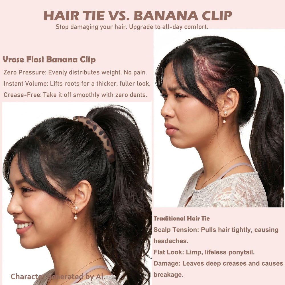 Vrose Flosi side profile flat lay showing low-profile headrest comfort