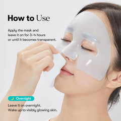 VT COSMETICS model applying mask during nighttime routine illustrating restorative benefit