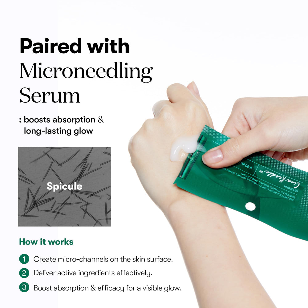 VT COSMETICS hydrogel mask applied on model highlighting cooling comfort