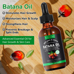 Close-up Batana oil texture showing glossy nourishment for strands