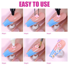 VYNELLE gold and silver bead sizes laid out for precise nail design accents