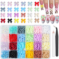 VYNELLE front packaging kit view showing all colorful bow charms and tools for quick selection and use