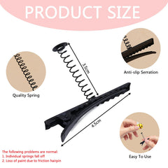 VYNFLICK close-up of clip glossy texture protecting hair from snags