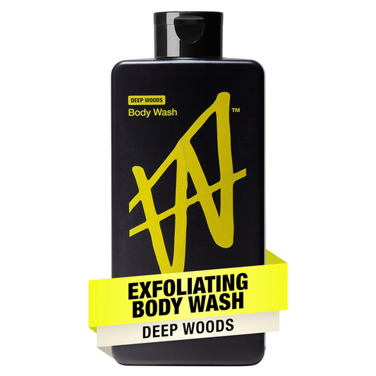 W by Jake Paul front bottle shot showing Deep Woods scent and bold packaging benefit: clear identification