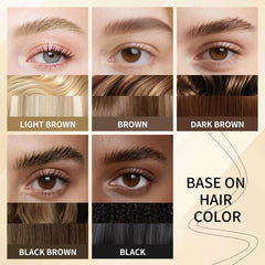 W3W application on brow shows precise strokes and quick shaping benefit