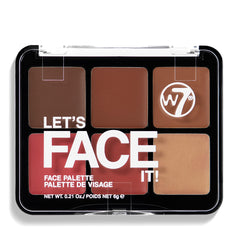 W7 compact front view showing closed palette and travel-ready design