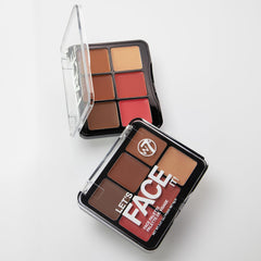 W7 palette on beach towel lifestyle shot evoking warm sun-kissed glow