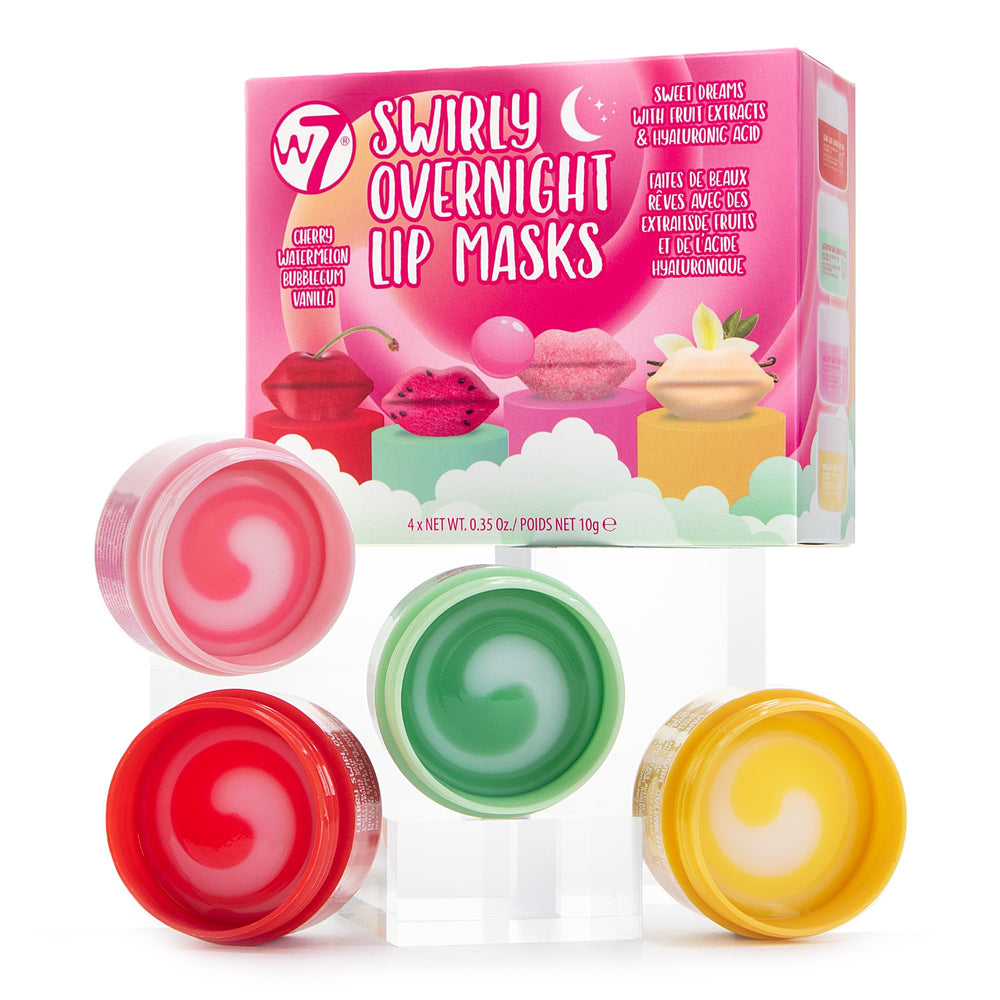 W7 front packaging of Sweet Dreams set showing four mini tubs and colorful box for gifting