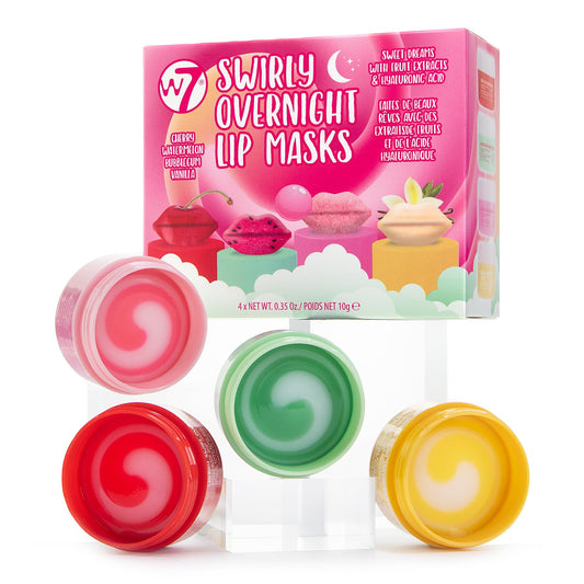 W7 front packaging of Sweet Dreams set showing four mini tubs and colorful box for gifting