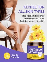 Wagomars used on feet emphasizing soothing, long-lasting moisturizing effect