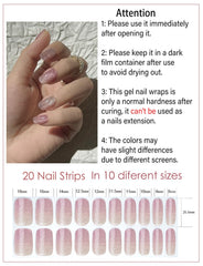Wahrshei close-up texture of gradient sheen highlighting true gel polish look