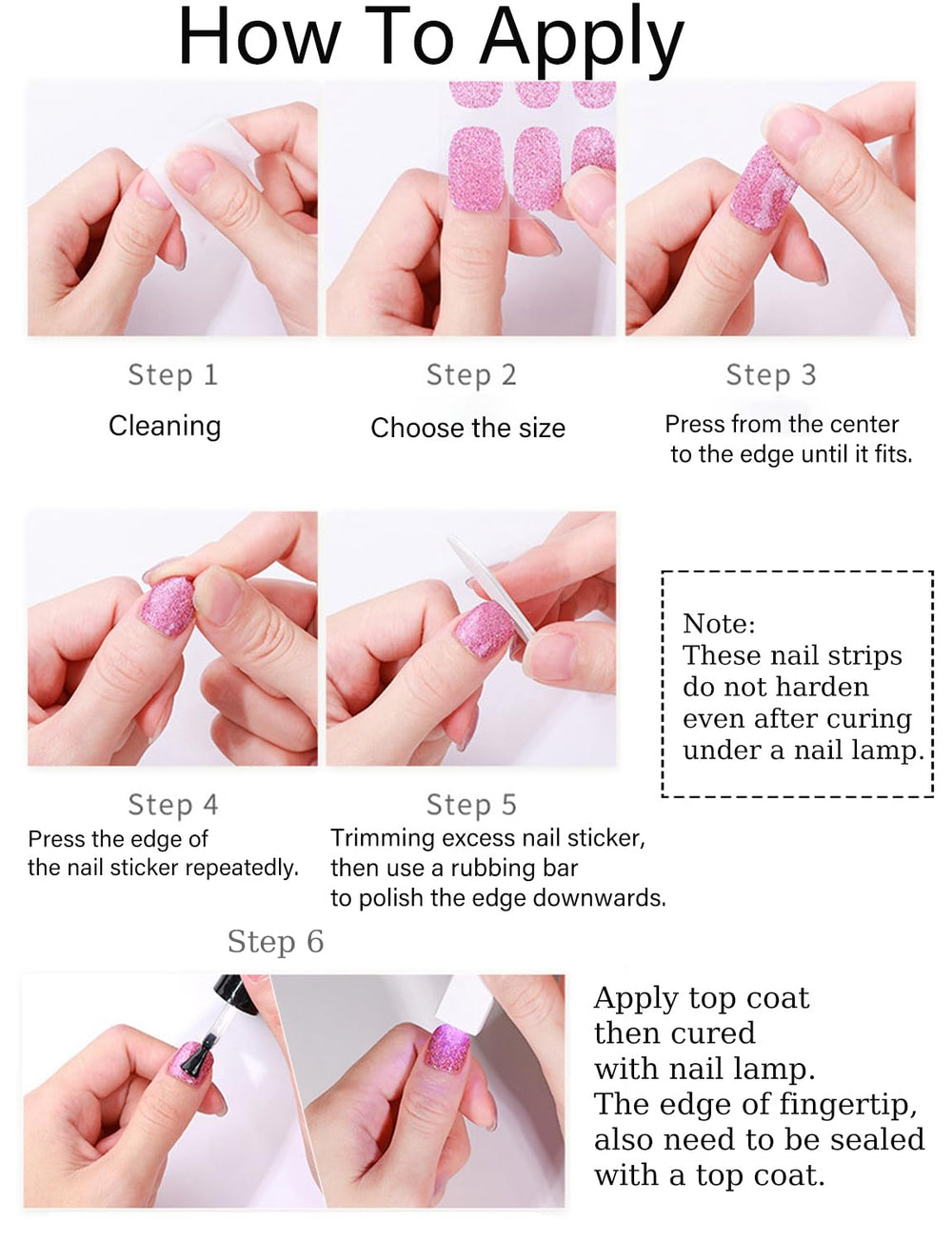 Wahrshei on a model hand showcasing classic French look and protective polish layer