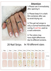 Wahrshei nail strips applied on fingers after curing showing salon-like shine and neat edges