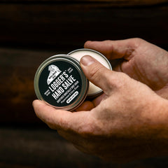 Walrus Oil salve texture close-up showing creamy balm, fast-absorbing nourishment