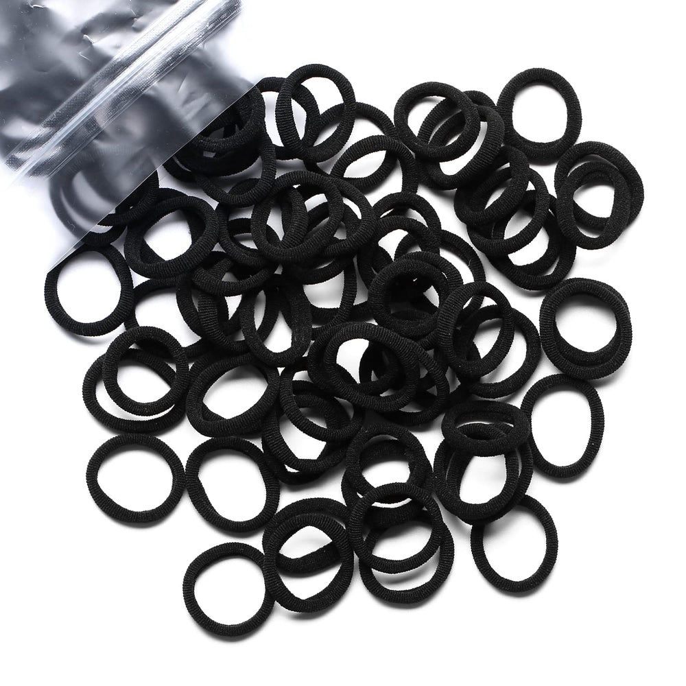 WANBY front packaging showing 200 black mini hair ties and brand