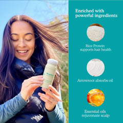 WanderCare container in hand showing compact size for travel convenience