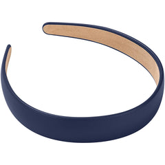 WantGor navy blue headband front view showing sleek shape and polished look