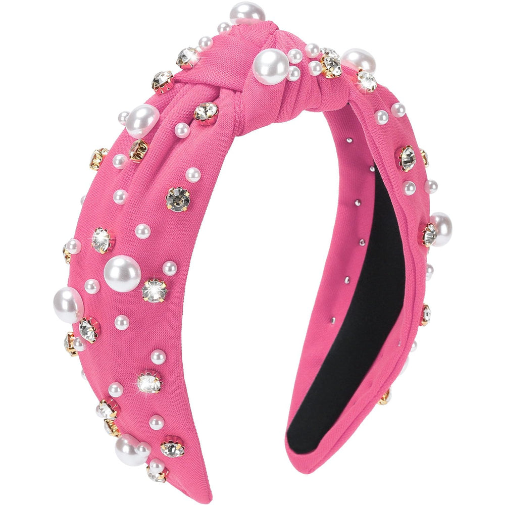 WantGor front view hot pink headband showing shape and color, stylish accessory benefit