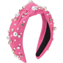 WantGor front view hot pink headband showing shape and color, stylish accessory benefit