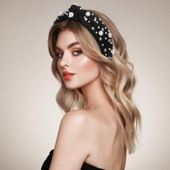 Side profile of WantGor headband on mannequin illustrating fit and hair coverage benefit