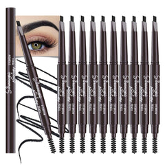 WanTuoluo front view of 12-piece retractable brow pencils showing compact pack — versatile set