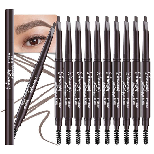 WanTuoluo front packaging showing 12 dark brown pencils and clear labeling for easy selection