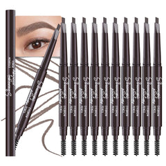 WanTuoluo front packaging showing 12 dark brown pencils and clear labeling for easy selection