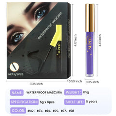 WanTuoluo before-and-after lashes demonstrating lengthening and volumizing