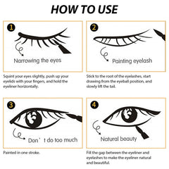 WanTuoluo eye close-up revealing smooth matte finish that defines lashes