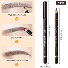 WanTuoluo pencils next to ruler showing size and travel-ready convenience