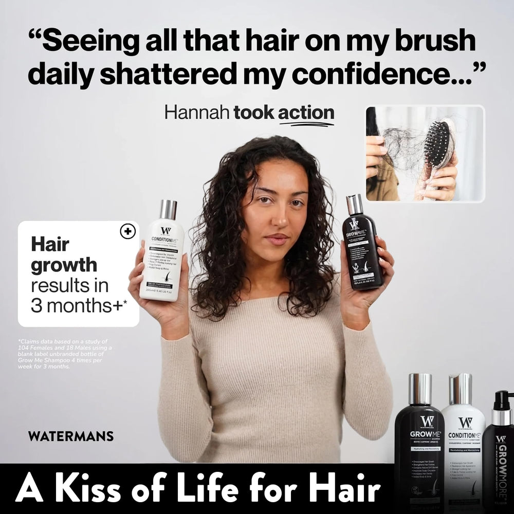 Watermans styled on bathroom shelf to show everyday routine and aesthetic appeal