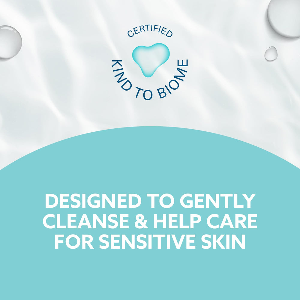 Ingredient label close-up showing 99.9% water for minimal irritation