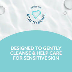 Ingredient label close-up showing 99.9% water for minimal irritation