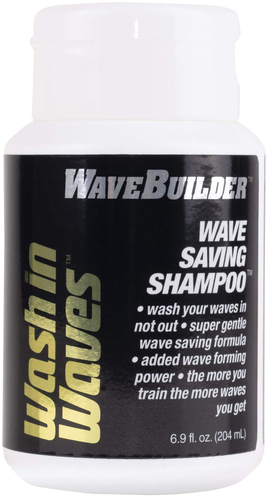 WAVEBUILDER front bottle of Wash in Waves showing clean packaging and wave-safe benefits