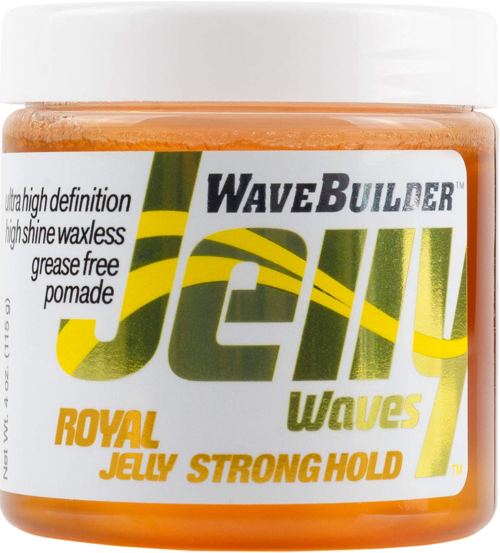 WAVEBUILDER jar front label showing product and benefit of strong hold