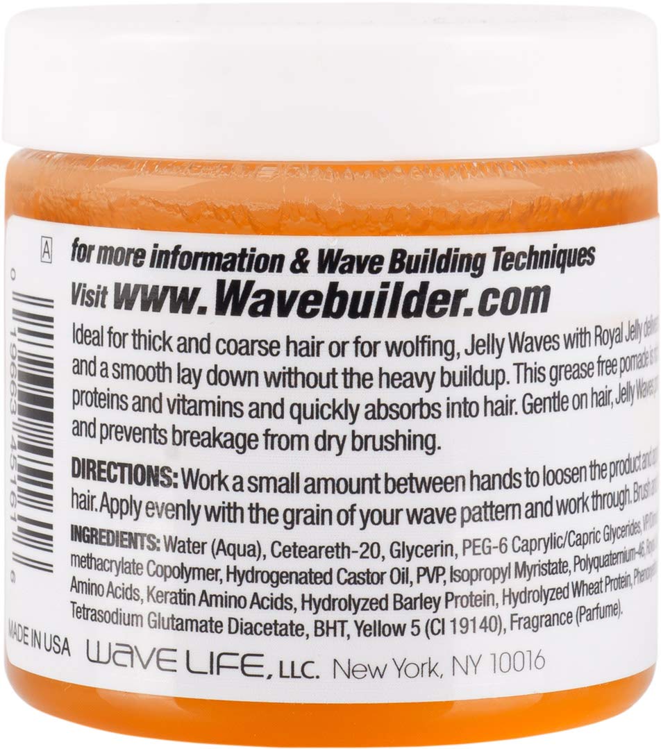 WAVEBUILDER jelly texture close-up highlighting non-greasy sheen and spreadability