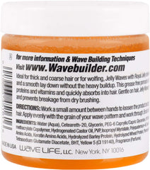 WAVEBUILDER jelly texture close-up highlighting non-greasy sheen and spreadability
