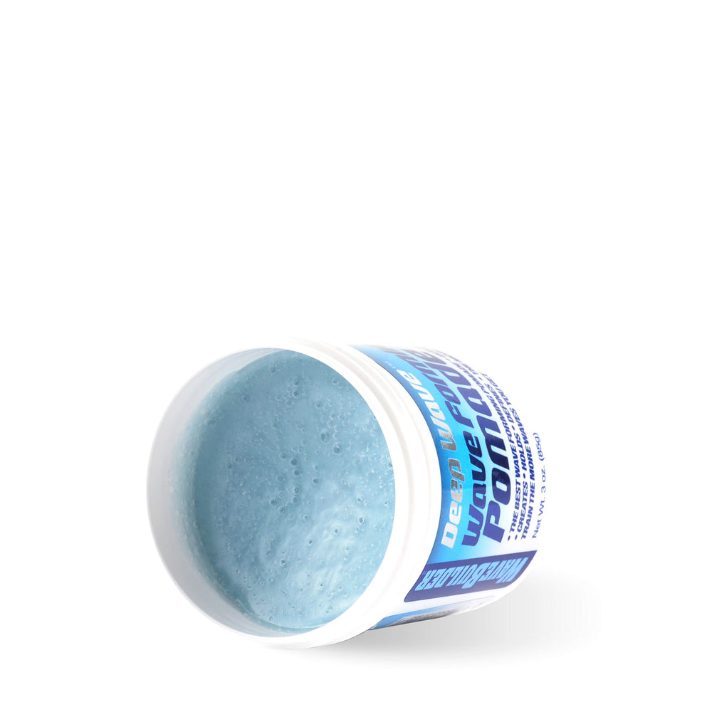 WaveBuilder pomade texture close-up showing creamy wax blend for smooth hold