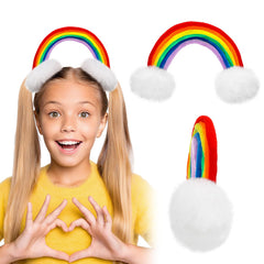Wavyknot front view of rainbow hoops packaging showing colorful accessories and fun