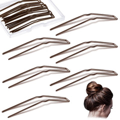Waydress front packaging showing 36 brown u-shaped bobby pins, organized and ready