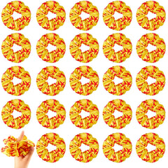 Waydress front packaging of 24 softball scrunchies shows bulk value and bright color