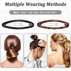 Waydress clip holding half-up hairstyle in use demonstrating secure styling benefit